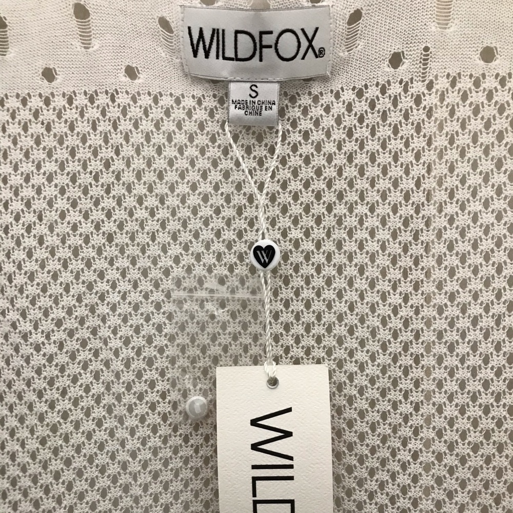 NWT Wildfox crochet tunic sweater bell sleeves - Picture 6 of 6